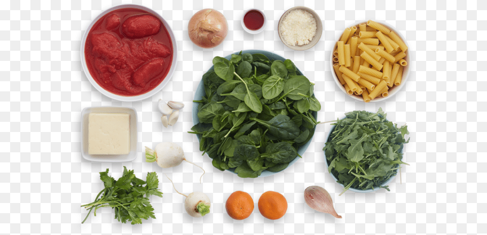 Cheesy Baked Pasta Amp Spinach With Arugula Amp Clementine, Food, Ketchup, Leafy Green Vegetable, Plant Png