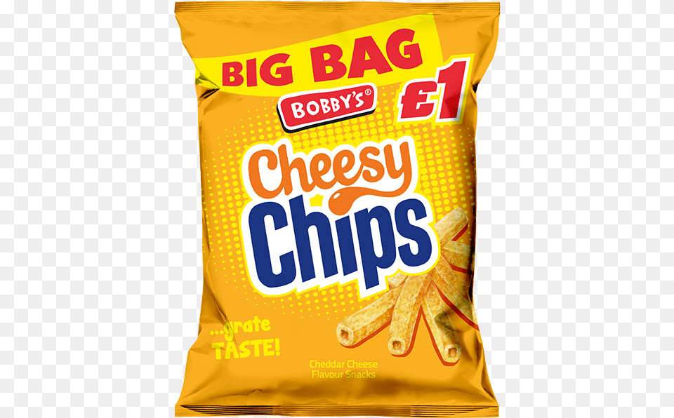 Cheesy Chips Bobbys, Food, Snack Png