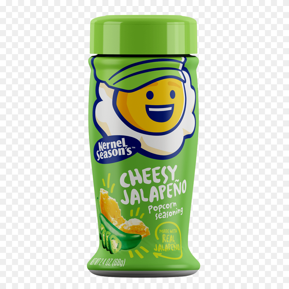 Cheesy Jalapeno Popcorn Seasoning Kernel Seasons Kernel Seasons, Bottle, Can, Tin Free Png