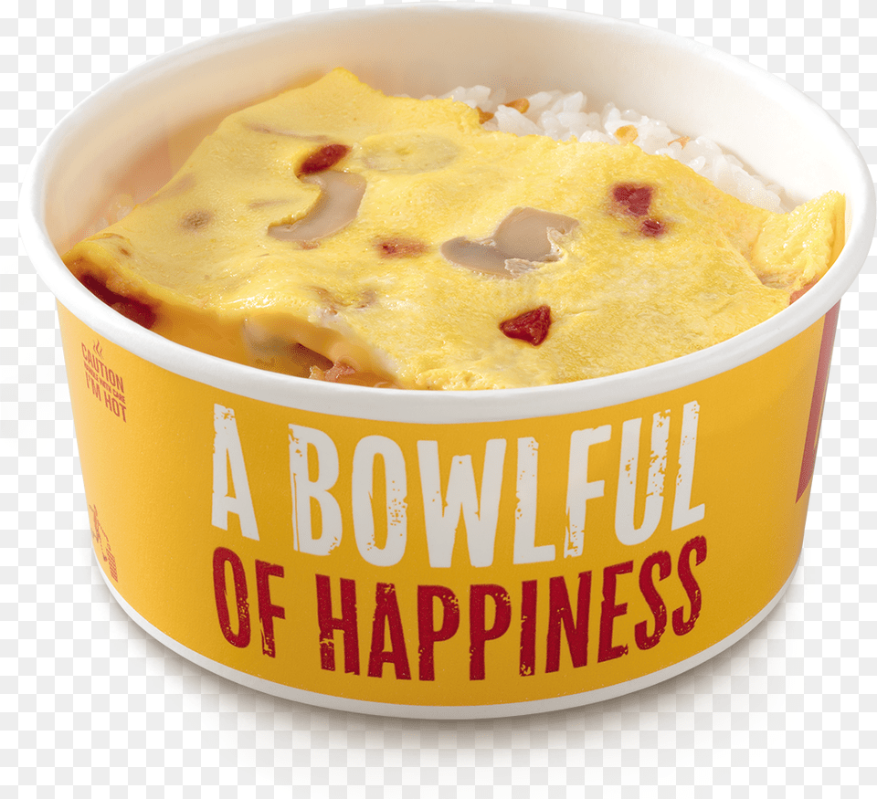 Cheesy Omelette Bowl Mcdo, Custard, Food, Cream, Dessert Free Transparent Png