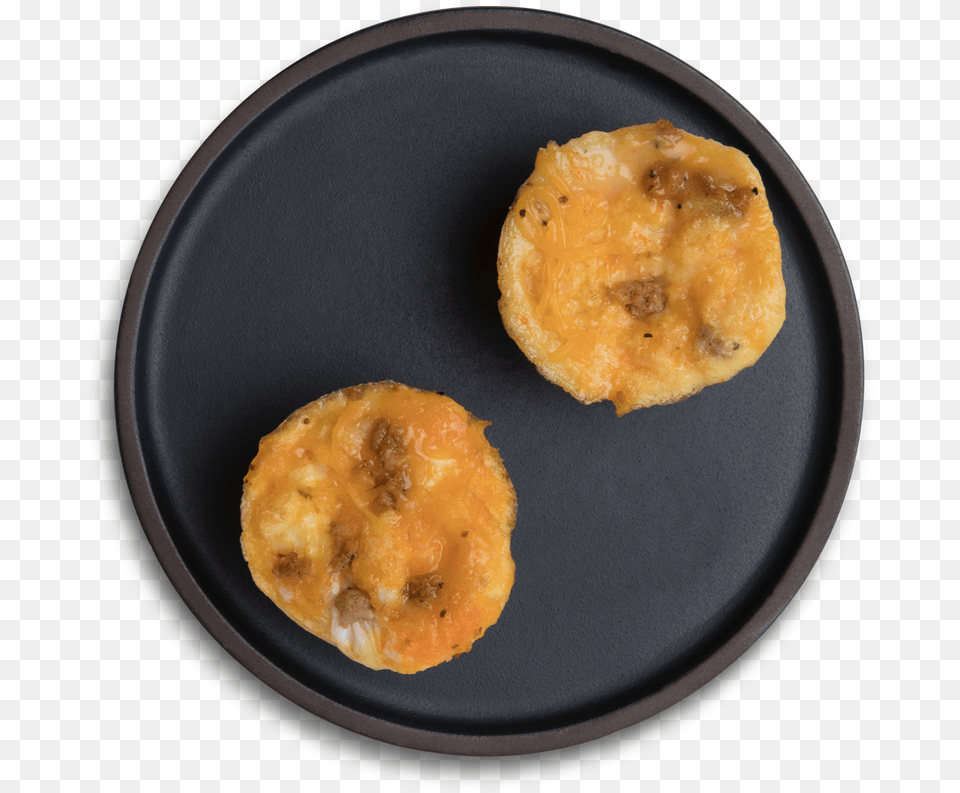 Cheesy Sausage Egg Bites Gluten Diet, Plate, Food, Bread, Fritters Png Image