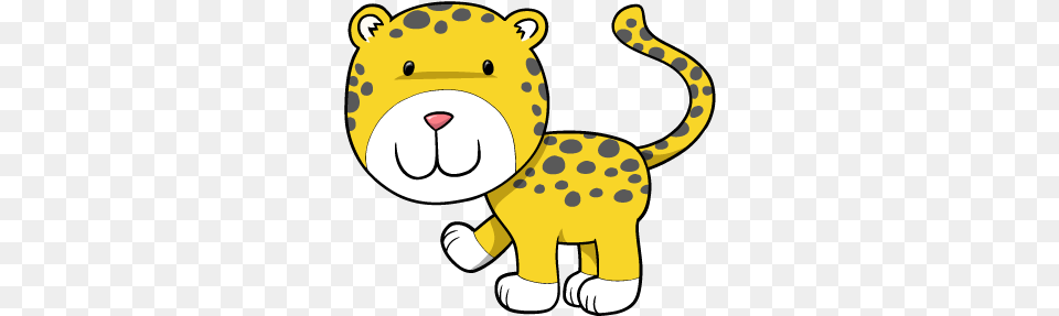 Cheetah Clipart At Getdrawings Cute Cartoon Leopard, Animal, Bear, Mammal, Wildlife Png Image