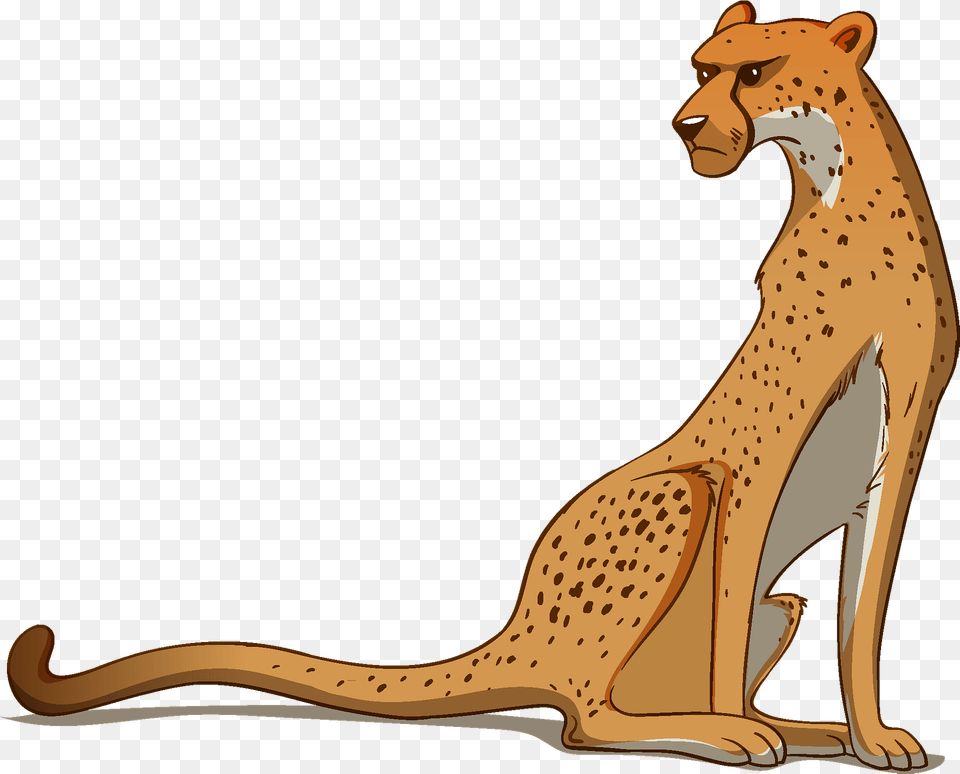 Cheetah Clipart Free Download Transparent Creazilla Animal Figure, Mammal, Wildlife, Kangaroo Png Image