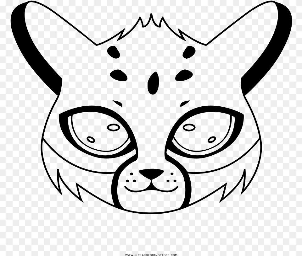 Cheetah Coloring, Gray Free Png Download