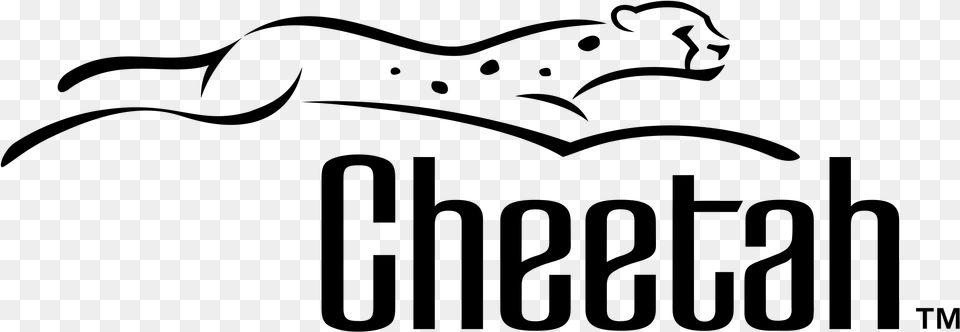 Cheetah Logo Black And White Cheetah Logo, Gray Png Image