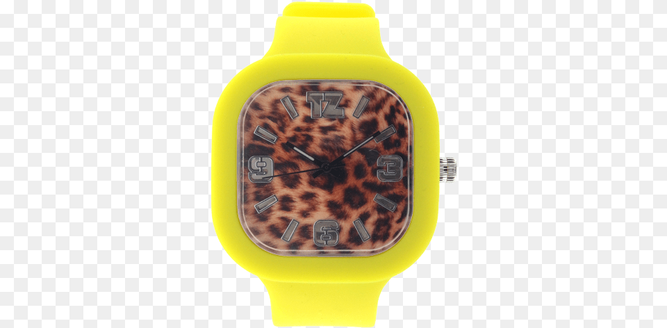 Cheetah Print Face Yellow Band Leopard Fur Print Cosmetic Bag Multi Purpose Pouch, Arm, Body Part, Person, Wristwatch Free Transparent Png