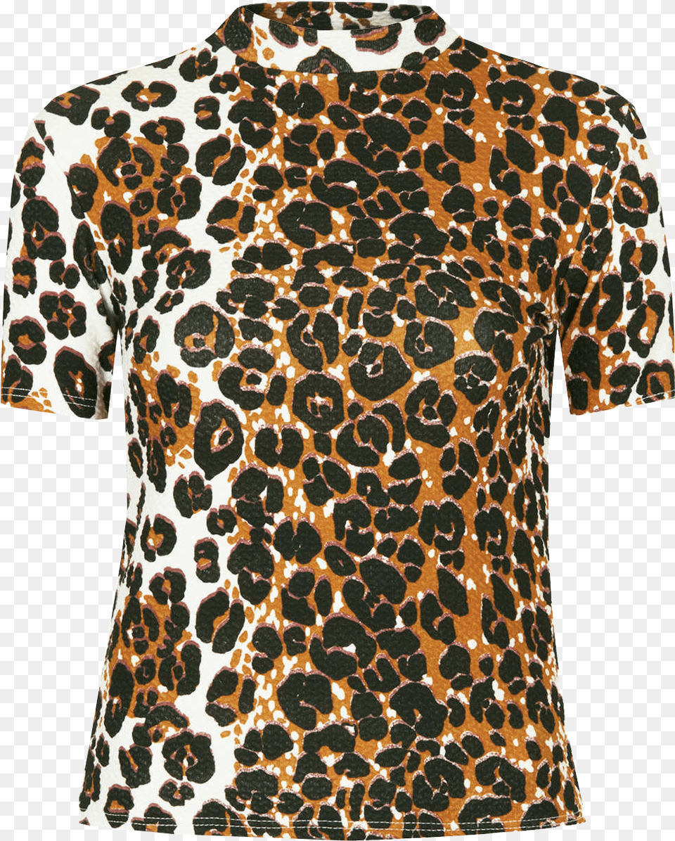 Cheetah Print Leopard Print Shirt, Clothing, T-shirt, Adult, Male Png Image