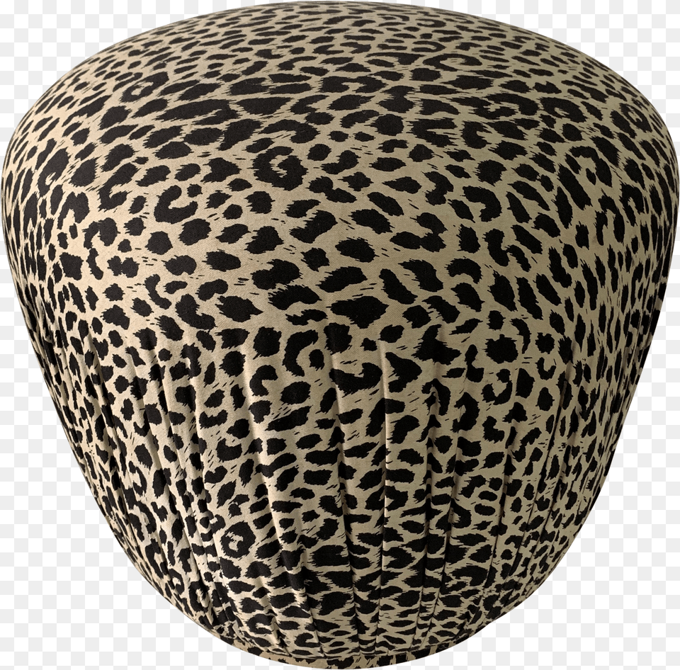 Cheetah Print Ottoman Pouf Furniture Free Png Download