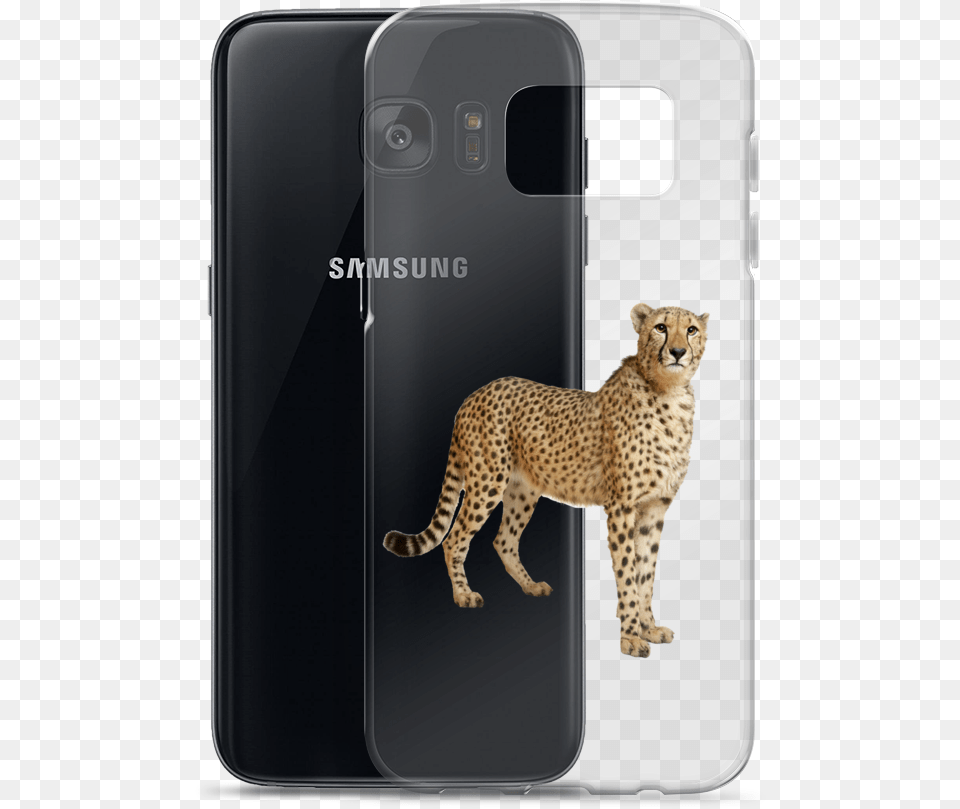 Cheetah Print Samsung Case Samsung Galaxy, Animal, Mammal, Wildlife, Electronics Png Image