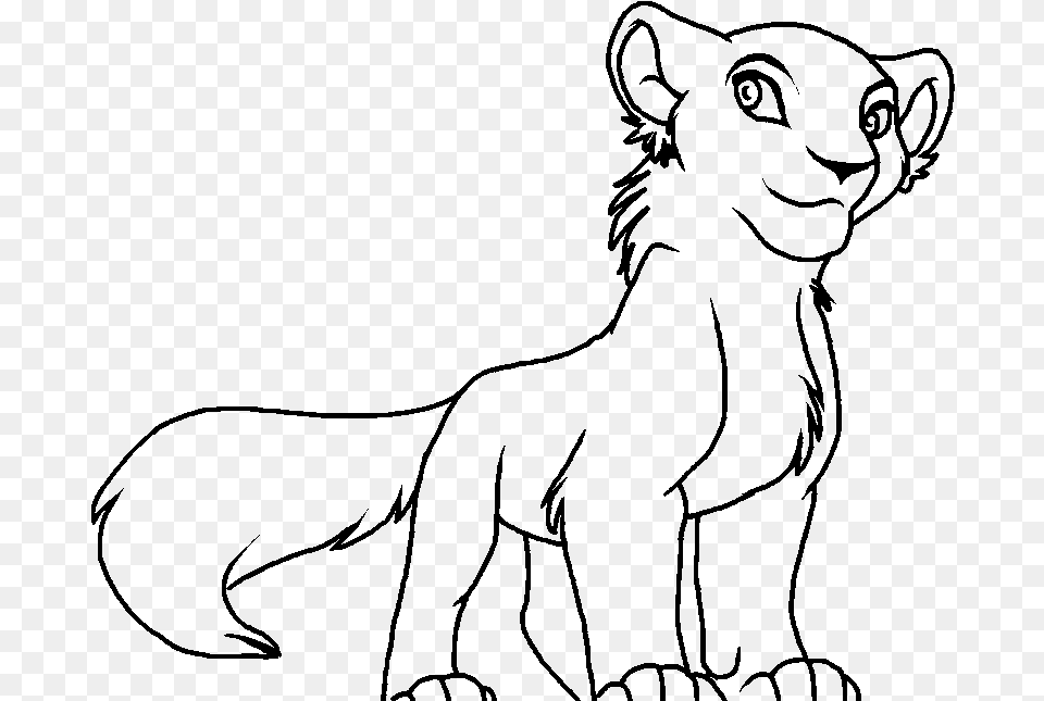 Cheetahs Drawing Body Line Art, Gray Png