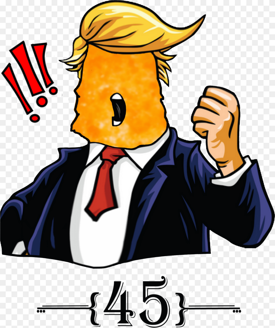 Cheeto Trump Done Numbers Smaller, Adult, Person, Man, Male Png