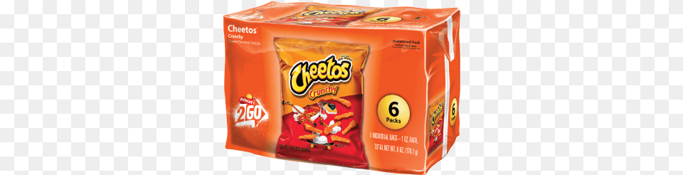 Cheetos Crunchy Cheese Flavored Snacks 6 Pack Of Cheetos, Food, Sweets, Ketchup, Candy Free Transparent Png