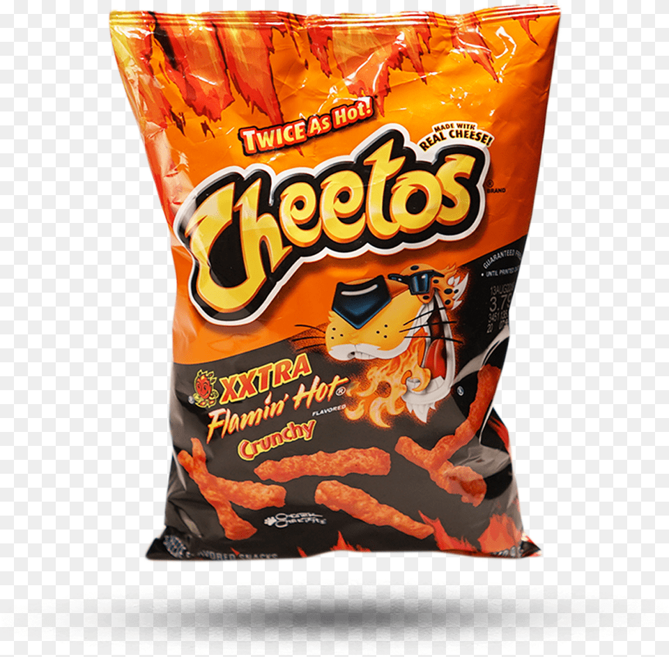 Cheetos Flamin Hot Cheetos Xxtra, Food, Snack, Sweets, Person Png Image
