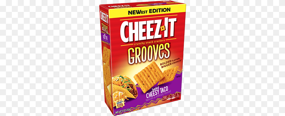 Cheez It Grooves Loaded Cheesy Taco Cheez Its, Bread, Cracker, Food, Snack Free Png