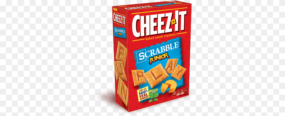 Cheez It Scrabble Junior Crackers Bacon And Cheddar Cheez Its, Bread, Cracker, Food, Snack Free Png Download