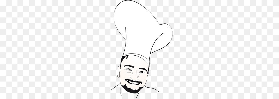 Chef Clothing, Stencil, Hat, Face Free Png Download