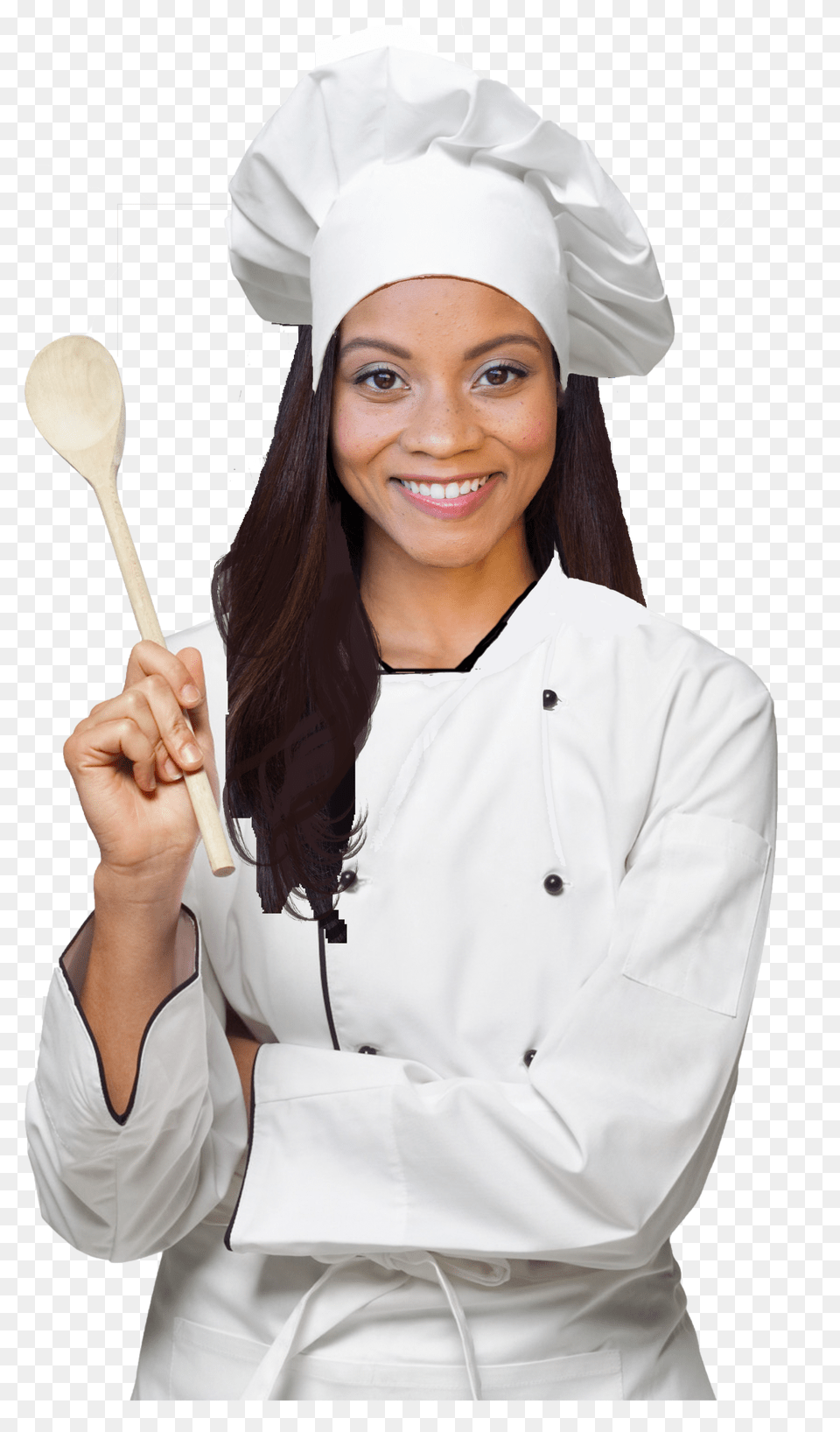 Chef, Cutlery, Spoon, Adult, Female Png