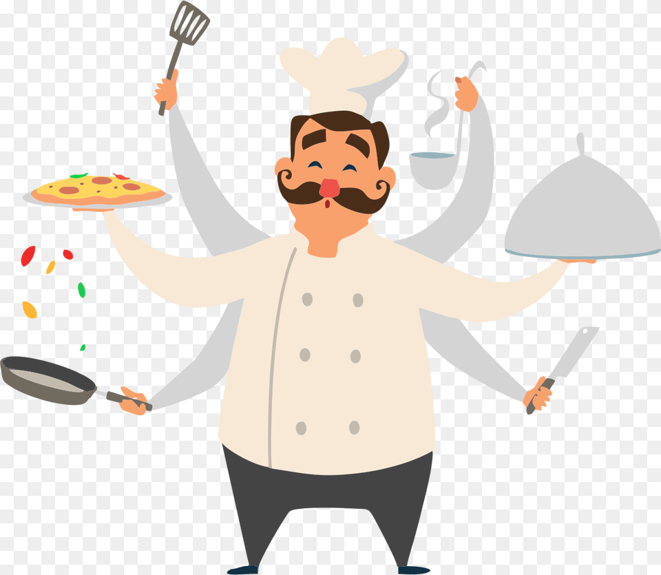 Chef, Cutlery, Baby, Person, Juggling Free Transparent Png