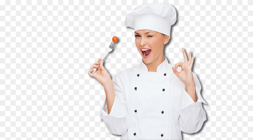 Chef, Adult, Person, Female, Cutlery Free Png
