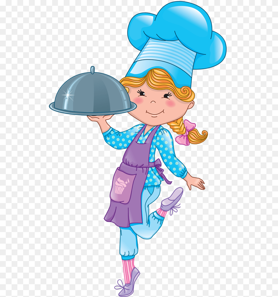 Chef Baby With Tray, Person, Face, Head, Elf Free Png