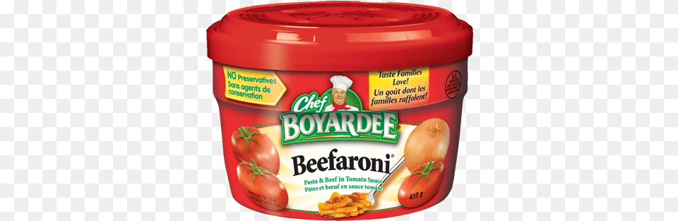 Chef Boyardee Beefaroni Pasta And Beef In Tomato Sauce, Food, Ketchup, Fruit, Pear Free Transparent Png