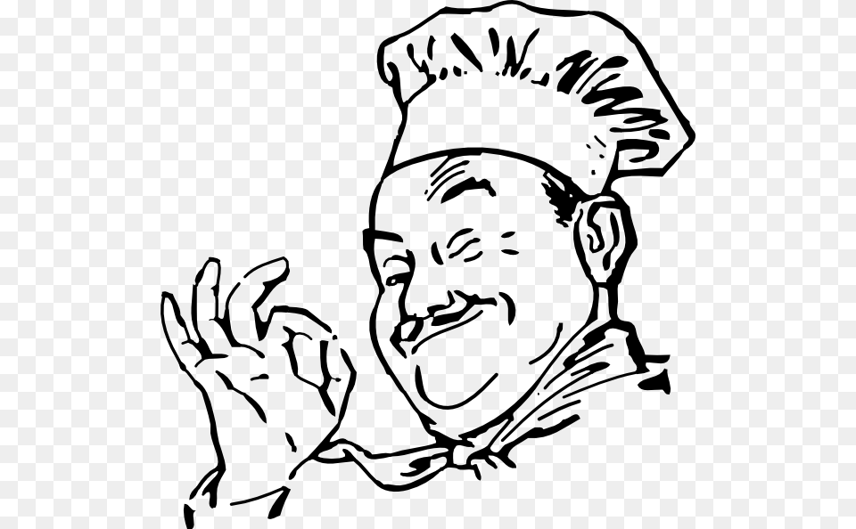 Chef Clip Art At Chef Black And White Clipart, Stencil, Baby, Drawing, Face Png