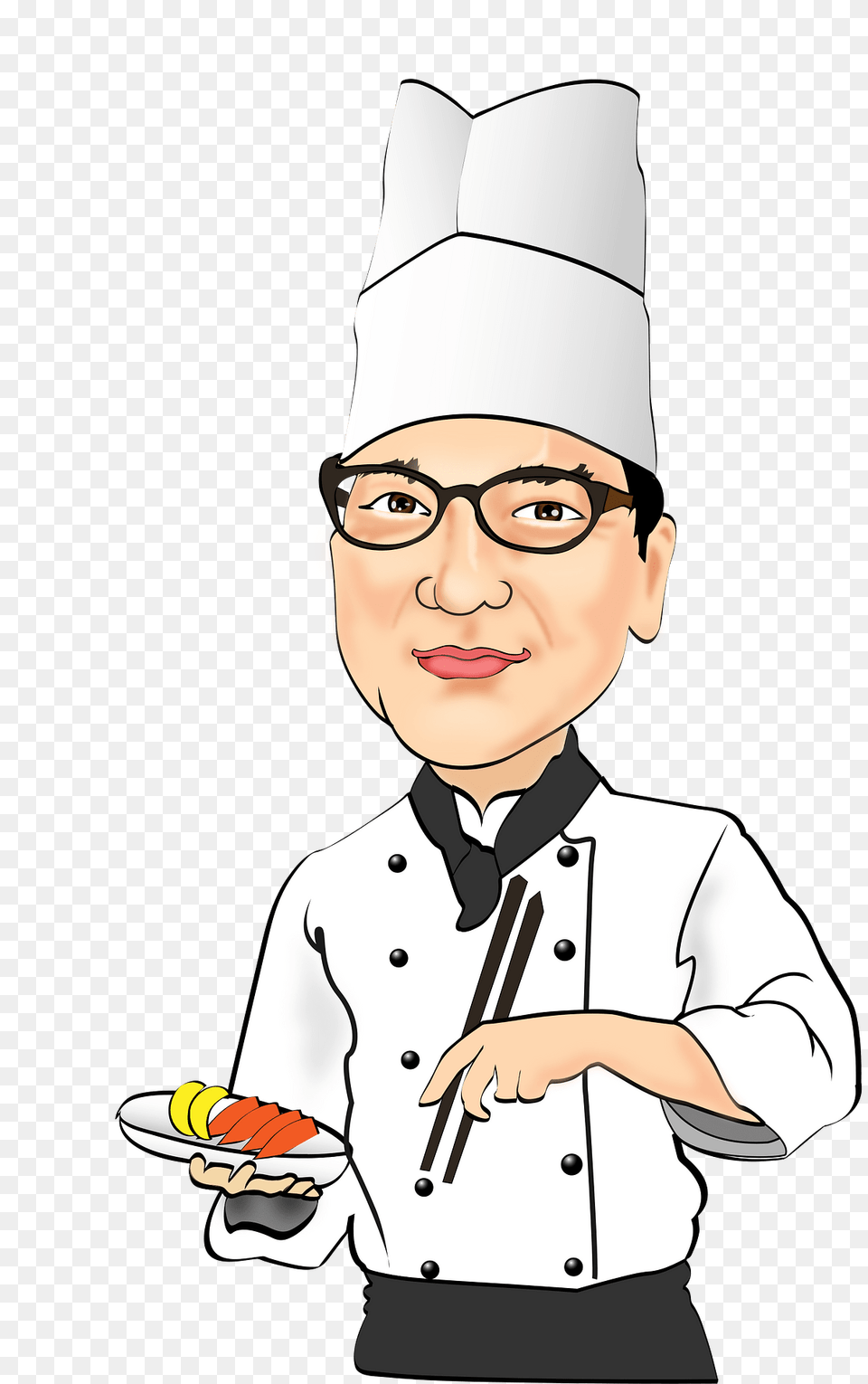 Chef Clipart, Culinary, Person, Accessories, Glasses Png Image