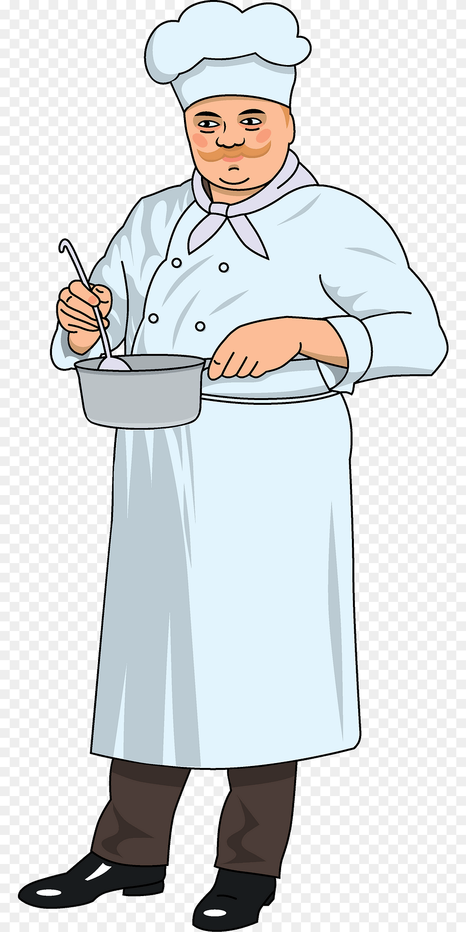 Chef Clipart, Clothing, Coat, Lab Coat, Person Png Image