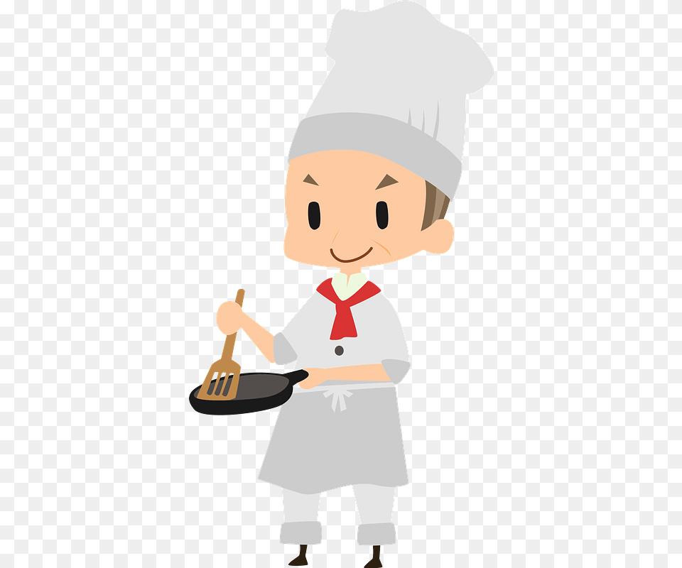 Chef Cook Clipart Chef, Cutlery, Cooking Pan, Cookware, Head Free Png Download