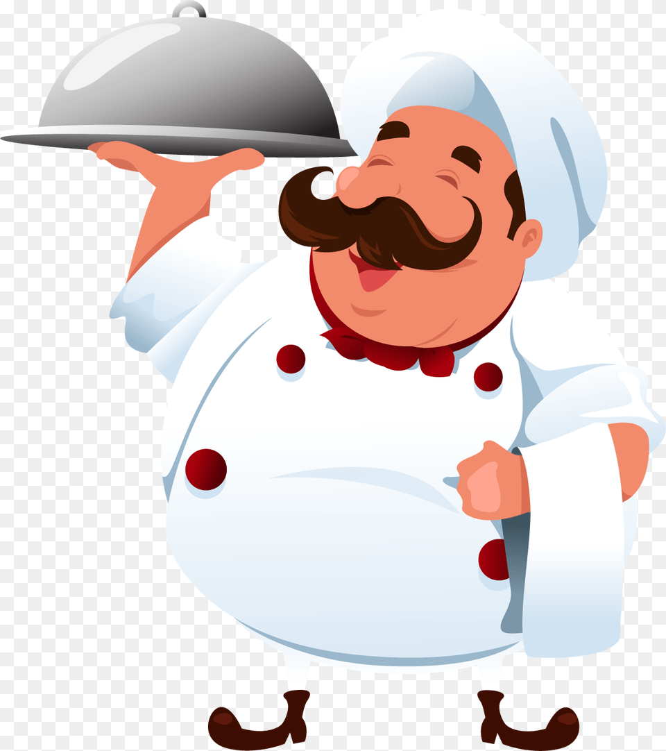 Chef En Caricatura En Cocina, Clothing, Face, Hardhat, Head Free Png Download