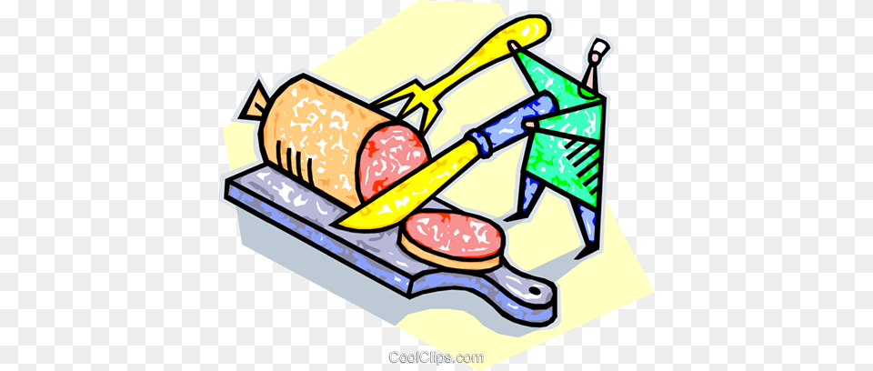 Chef Form With Salami And Knife And Fork Royalty Vector Clip, Brush, Device, Tool, Dynamite Free Transparent Png