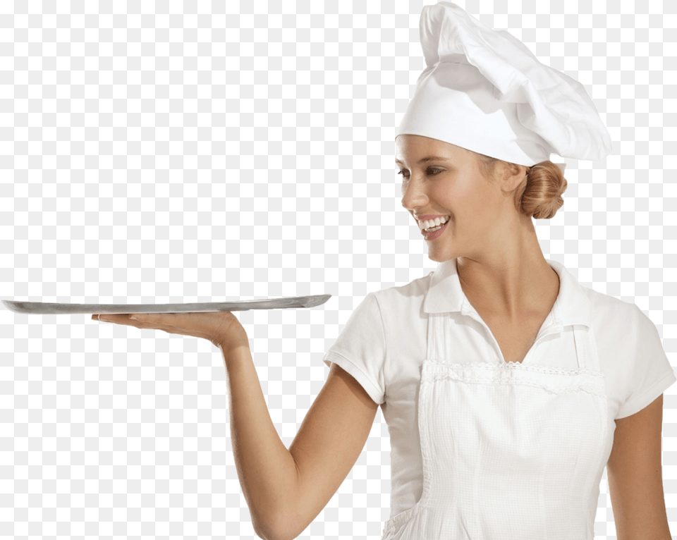 Chef Girl Girl With Kitchen, Clothing, Hat, Adult, Female Free Png