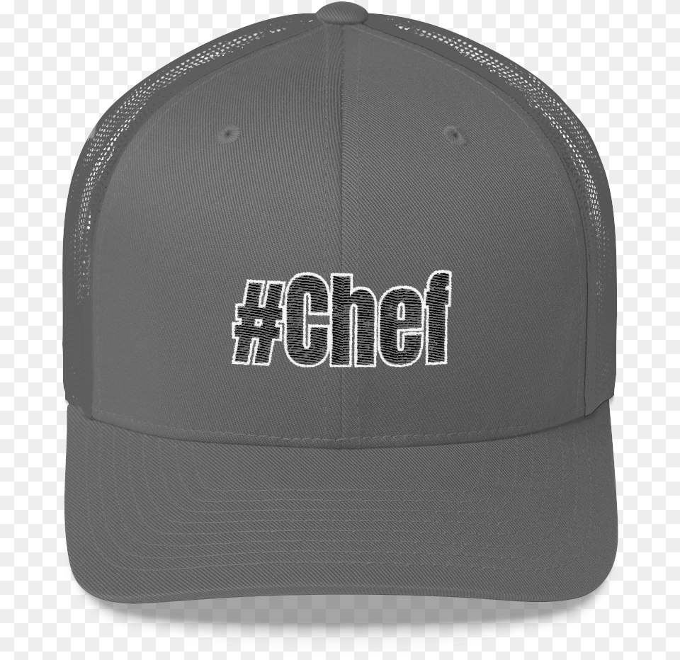 Chef Hashtag Trucker Cap Cap, Baseball Cap, Clothing, Hat, Helmet Png Image