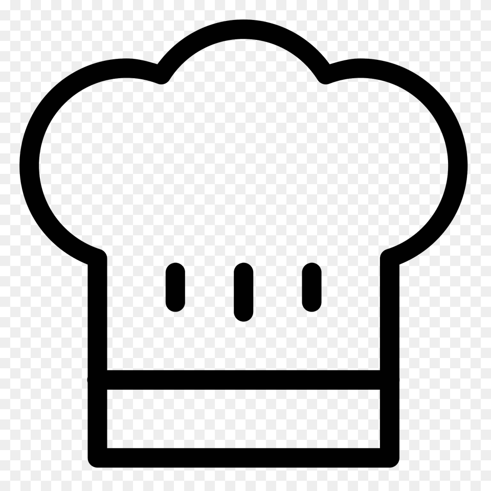 Chef Hat Icon, Gray Free Png Download