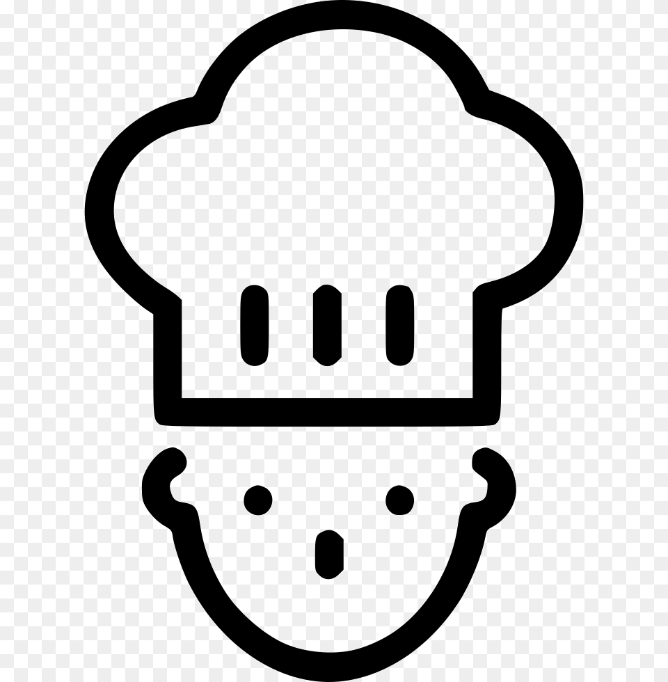 Chef Icon Kitchen Icon, Light, Stencil, Smoke Pipe, Lightbulb Free Png Download