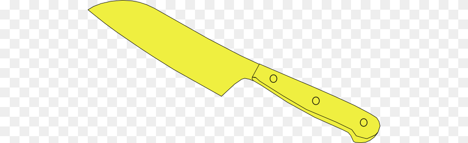 Chef Knife Yellow Clipart For Web, Blade, Weapon, Razor Free Transparent Png