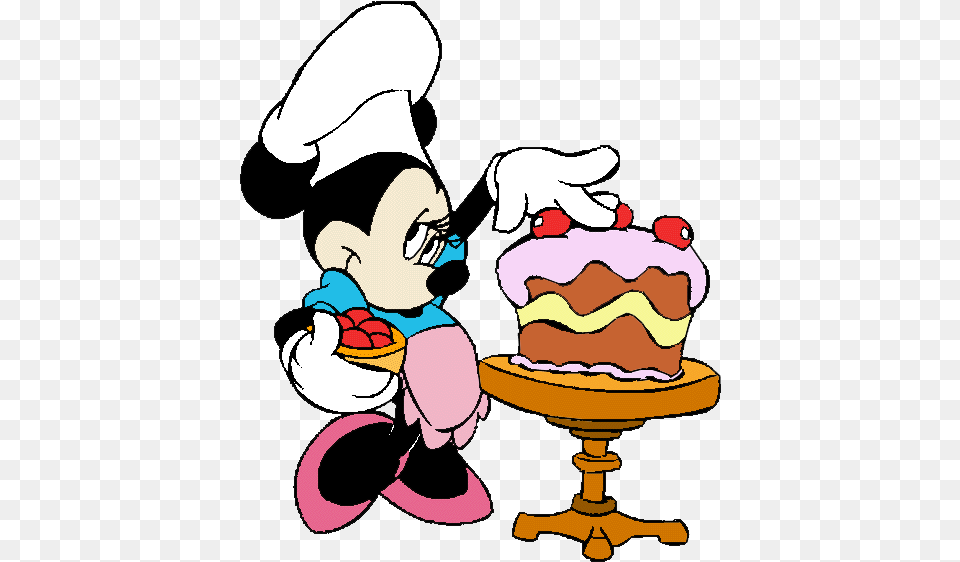 Chef Mickey Clipart Minnie Cooking, Cartoon, Baby, Cream, Dessert Png