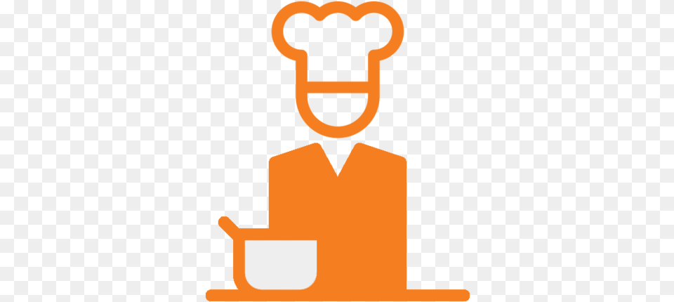 Chef Orange Icon Happy, Adult, Male, Man, Person Free Transparent Png