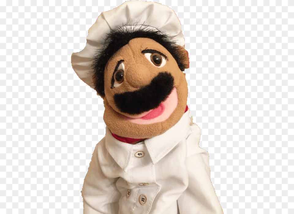 Chef Poo Poo With Chef Suit Chef Pee Pee Puppet, Doll, Toy, Plush, Clothing Free Transparent Png