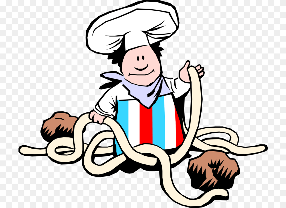 Chef Prepares Spaghetti And Meatballs, Baby, Person, Face, Head Free Png