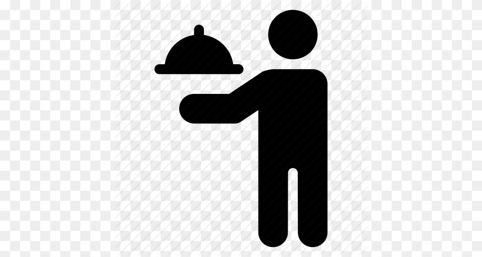 Chef Restaurant Server Service Waiter Waiterserving Waitress, Silhouette Free Png Download
