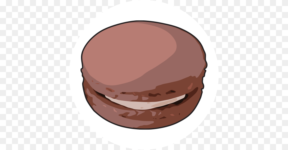 Chef Rubber Brown Macaron Color, Food, Sweets, Face, Head Free Png