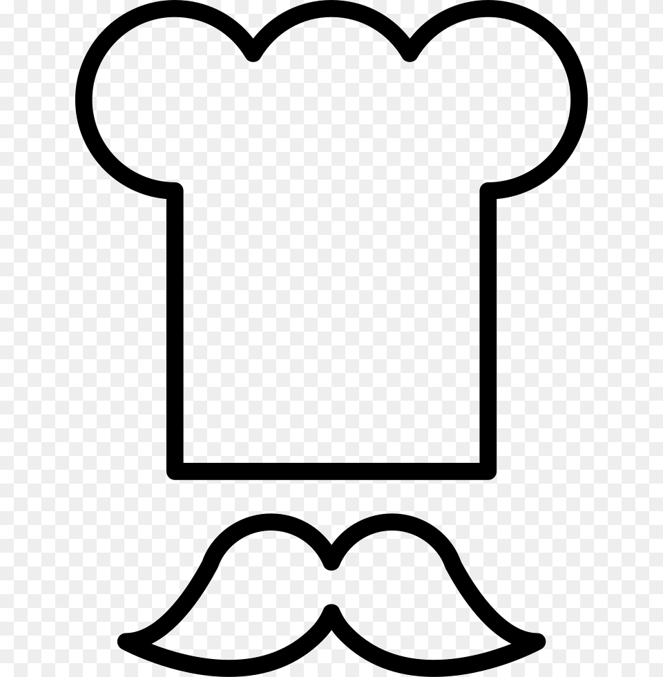 Chef Toque And Mustache Comments Chef39s Uniform, Face, Head, Person, Stencil Free Transparent Png