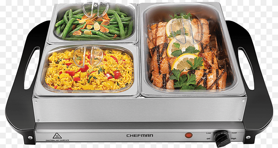Chefman Hot Plate Warming Tray With Stainless Steel Tray, Cafeteria, Food, Indoors, Lunch Png