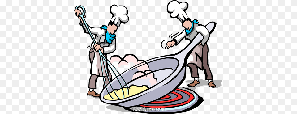 Chefs Cooking Eggs Royalty Vector Clip Art Illustration, Cleaning, Cooking Pan, Cookware, Person Free Png Download