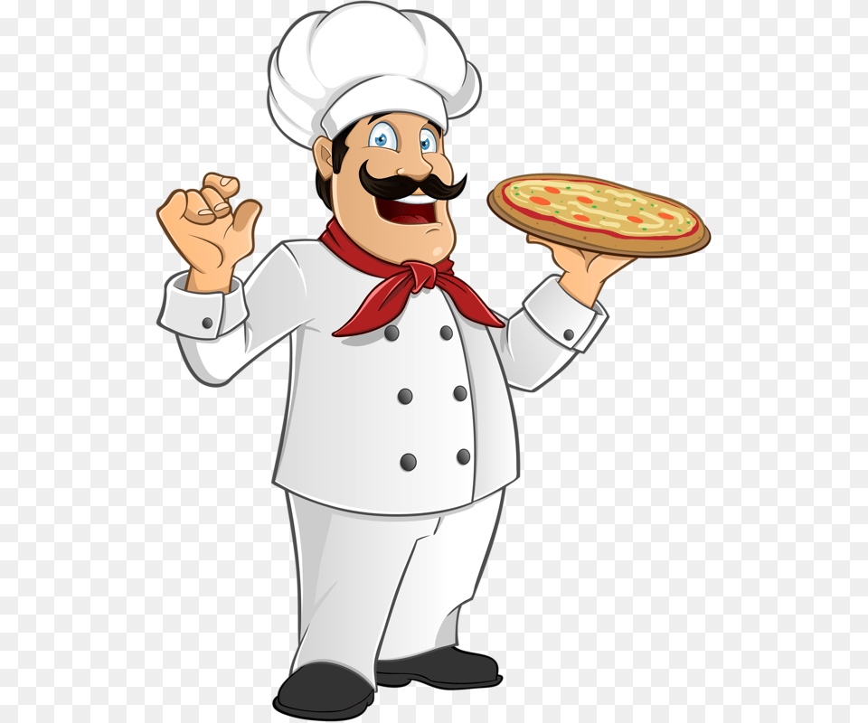 Chefs Italian Pizza Chef Cartoon, Baby, Person, Face, Head Free Png Download