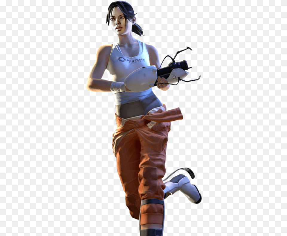 Chell Portal 2 Chell, Adult, Female, Person, Woman Free Png Download