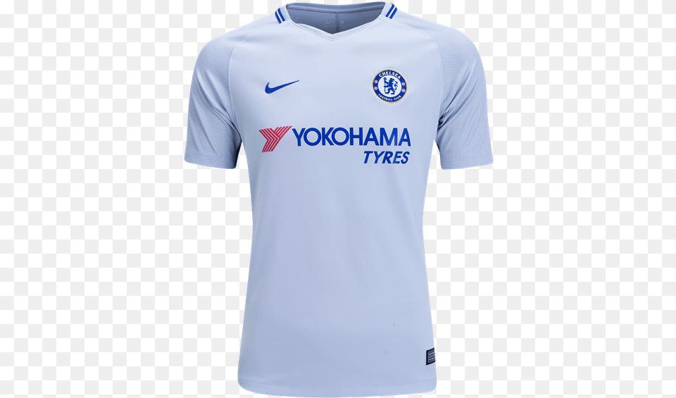 Chelsea 1718 Away Youth Kit Hazard Chelsea Away Jersey 2018, Clothing, Shirt, T-shirt Free Png Download