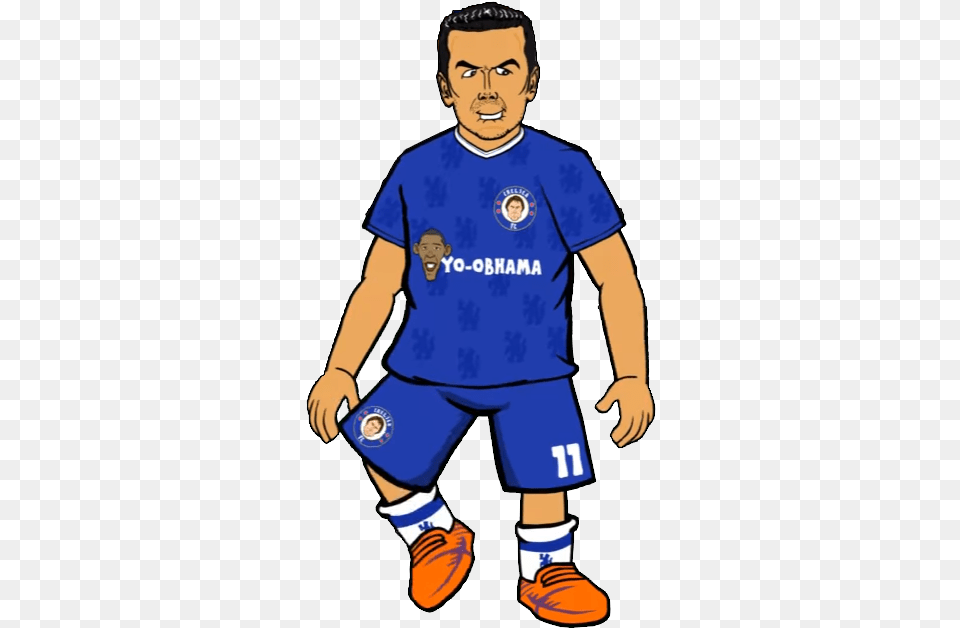 Chelsea F Cartoon, Boy, Shirt, Person, Male Free Transparent Png