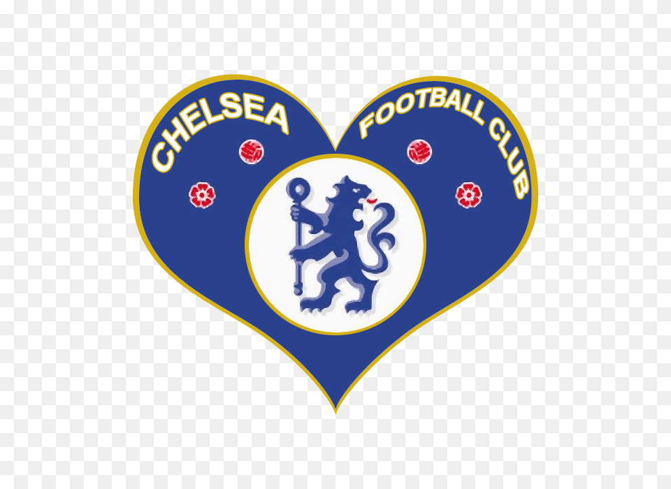 Chelsea Fc Logo Into A Love Heart Chelsea Football Club Heart, Symbol Png Image